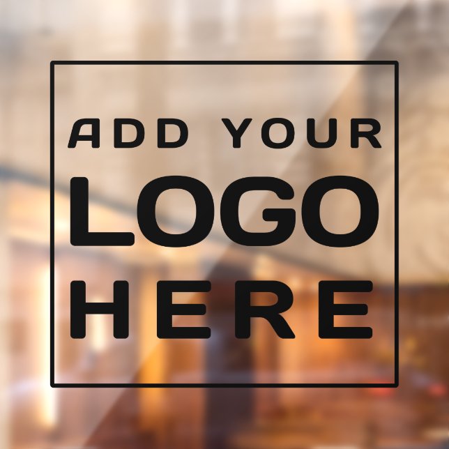 Add Business Logo Modern Custom Window Cling (Sheet 2)