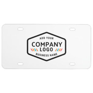 Add Business Logo Modern Simple Company Employees License Plate