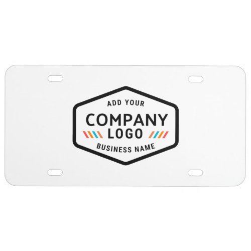 Add Business Logo Modern Simple Company Employees License Plate
