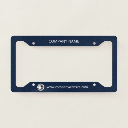Add Business Logo Name and Company Website License Plate Frame