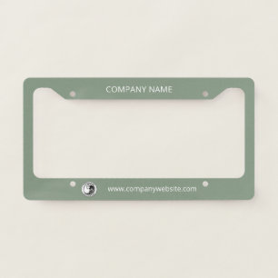 Add Business Logo Name and Company Website License Plate Frame