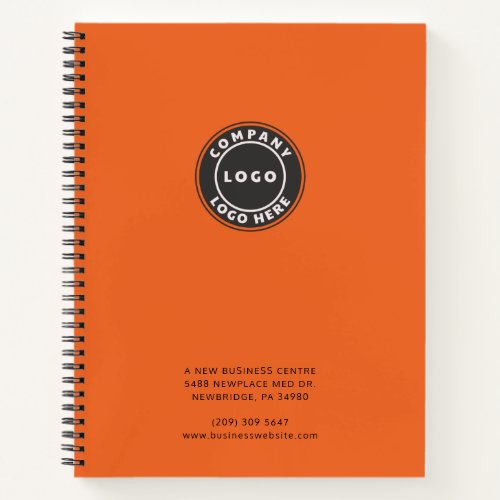 Add Business Logo Office Coworkers Modern Notebook