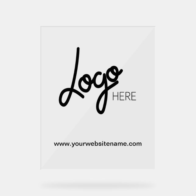 Add Business Logo Professional Acrylic Sign (Front)