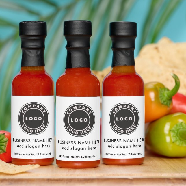 Add Business Logo Promotional Custom Company Hot Sauces (Multi)