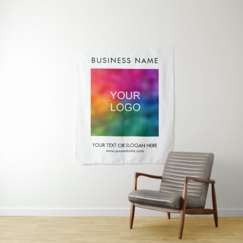Add Business Logo Promotional Events Seminar Party Tapestry