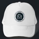 Add Business Logo Real Estate Agent Employee Swag Trucker Hat<br><div class="desc">Add your own business logo to this shirt template to promote and bring awareness to your existing brand or new business. Personalize further by adding text,  resize the image and change background to a color of choice by clicking on the "Personalize" button above.</div>