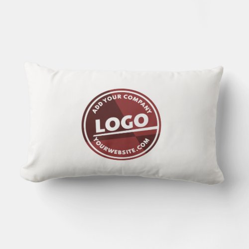 Add Business Logo Showroom Custom Lumbar Pillow