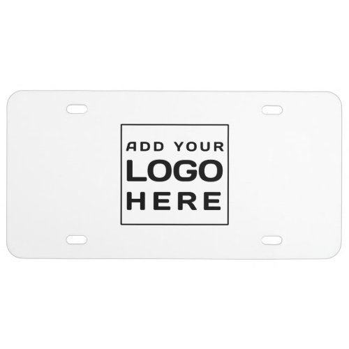 Add Business Logo Simple Company Branded Any Color License Plate