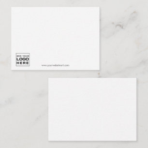 Add Business Logo Simple Modern Corporate Note Card