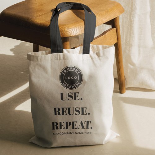 Add Business Logo Slogan and Company Name Tote Bag