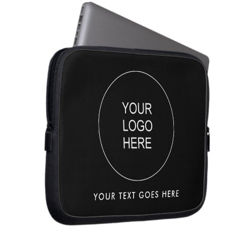 Add Business Logo Text Template Create Your Own Laptop Sleeve