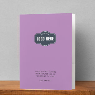 Add Business Logo Typography Pocket Folder