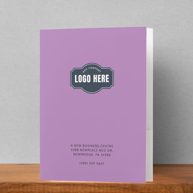 Add Business Logo Typography Pocket Folder (Add Business Logo Typography Pocket Folder)