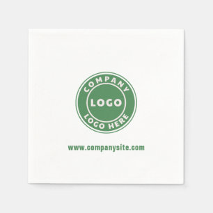 Add Business Logo Website Corporate Office Paper Napkins