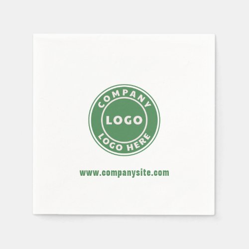 Add Business Logo Website Corporate Office Paper Napkins