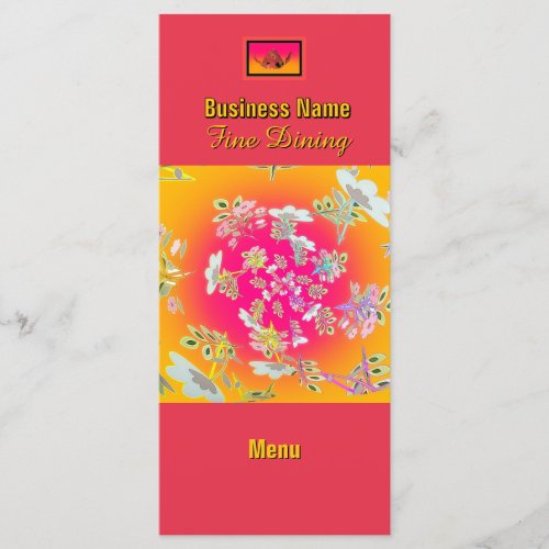 Add Business Name Rainbow Floral Caterer's Menu