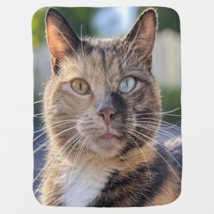 Add Cat Photo Customize Baby Blanket