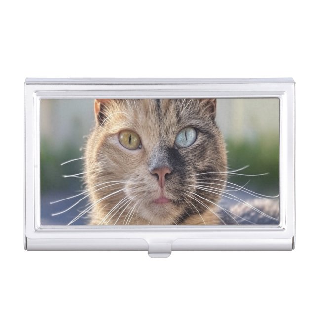 Add Cat Photo Customize Business Card Case (Front)