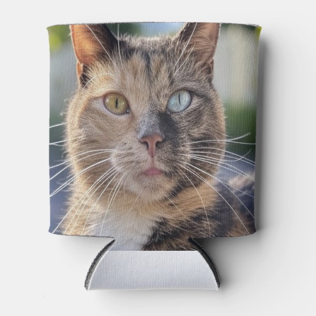 Add Cat Photo Customize Can Cooler (Front)