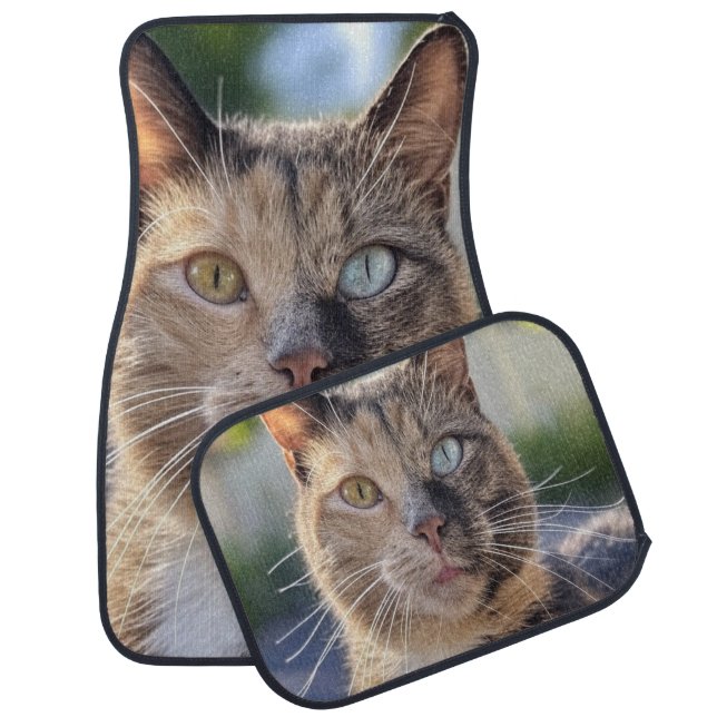 Add Cat Photo Customize Car Floor Mat (Set)