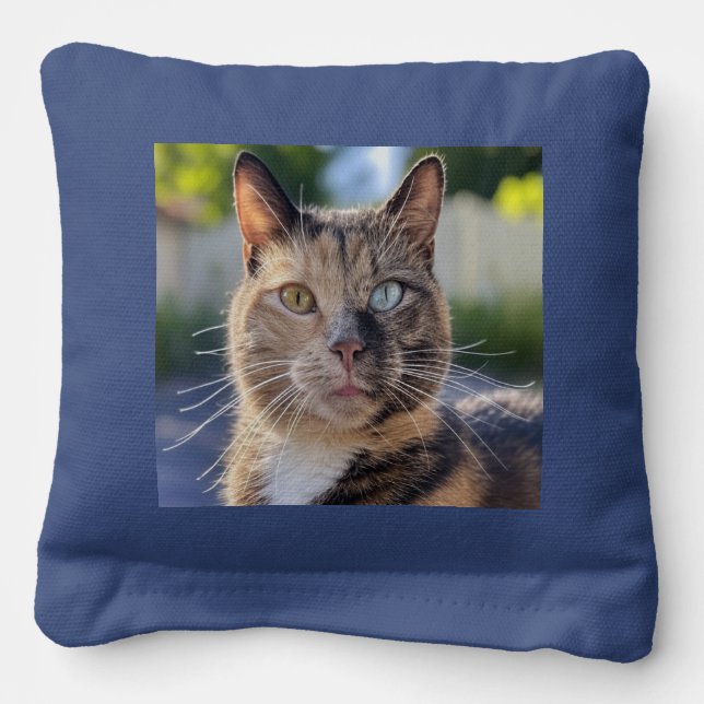 Add Cat Photo Customize Cornhole Bags (Front)