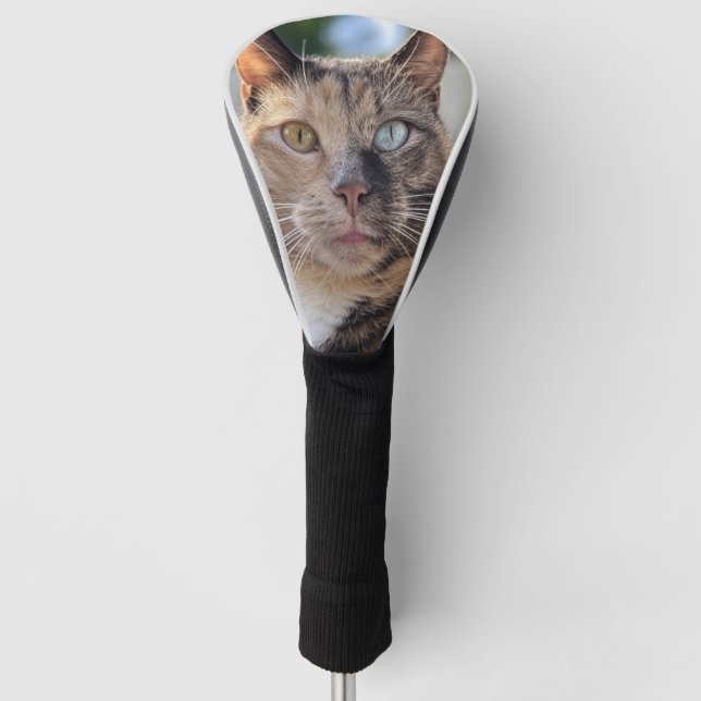 Add Cat Photo Customize Golf Head Cover (Front)