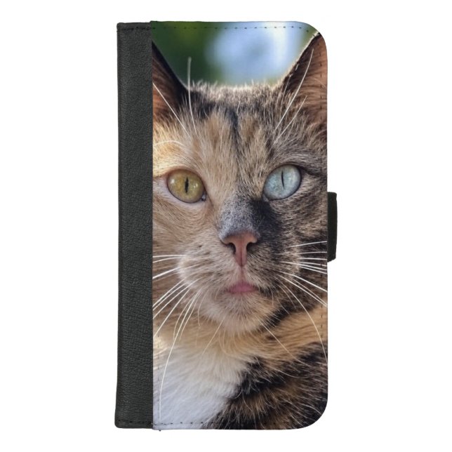 Add Cat Photo Customize iPhone Wallet Case (Front)