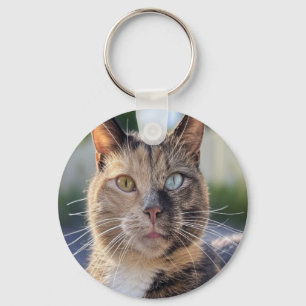 Add Cat Photo Customize Keychain
