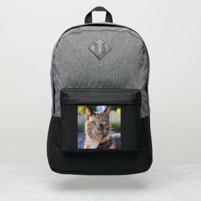 Add Cat Photo Customize Port Authority® Backpack (Front)