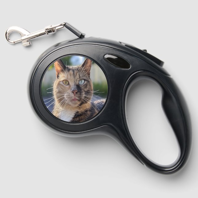 Add Cat Photo Customize Retractable Pet Leash (Front)