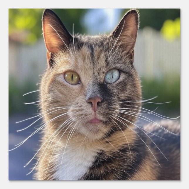 Add Cat Photo Customize Sign (Front)