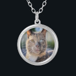 Add Cat Photo Customize Silver Plated Necklace<br><div class="desc">Add Cat Photo Customize,  Add Cat Photo,  Cat,  Cats,  Photo,  Customize,  generativecontent,  Personalize,  pet,  kitten</div>