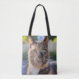 Add Cat Photo Customize Tote Bag