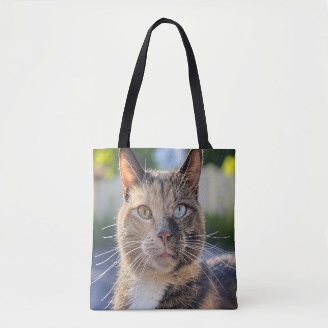 Add Cat Photo Customize Tote Bag (Front)