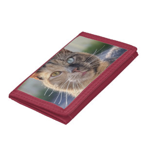 Add Cat Photo Customize Tri-fold Wallet