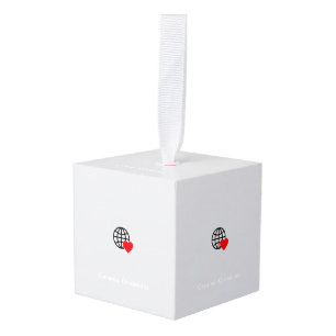 Add Charm to Your Christmas Tree Cube Ornament