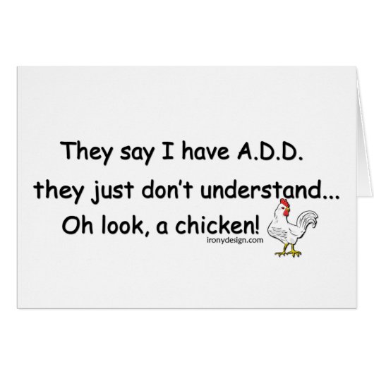 ADD Chicken Humor Cards (Front Horizontal)
