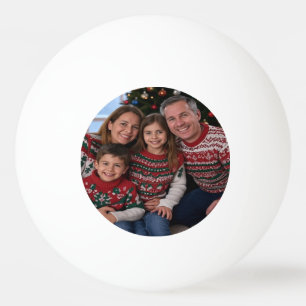 Add Christmas Family Photo Customize Ping Pong Ball