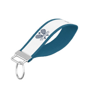 Add Club Name Tennis Team Any Color Custom Wrist Keychain