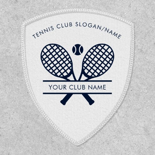 Add Club Name Tennis Team DIY White Any Color Patch