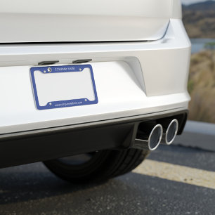 Add Company Logo and Business Name Website License Plate Frame