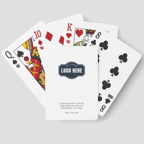  Add Company Logo and Business Return Address Playing Cards