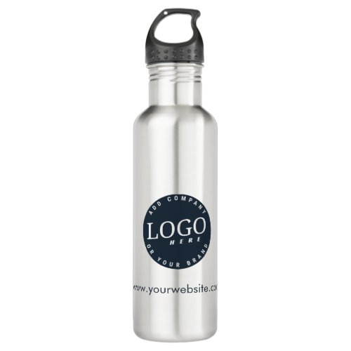Add Company Logo and Business Website Address Name Stainless Steel Water Bottle