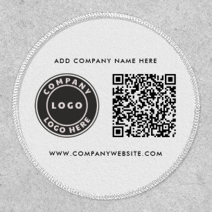 Add Company Logo and QR Code Business Custom Patch