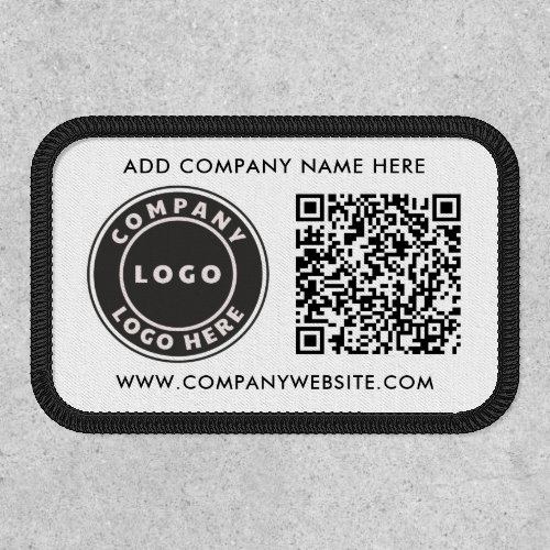 Add Company Logo and QR Code Business Promotional Patch