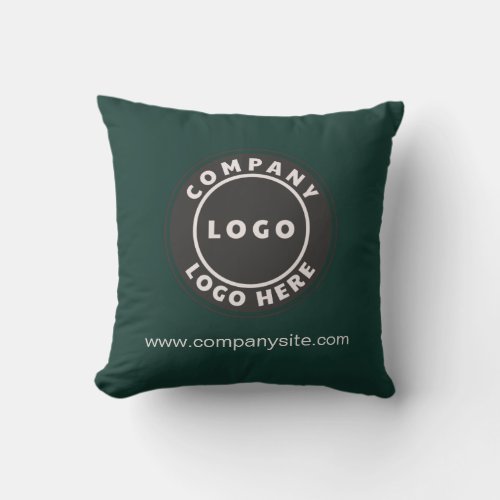 Add Company Logo Business Showroom Decor Throw Pillow