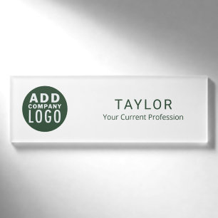 Add Company Logo Business Staff Employee ID Name Tag