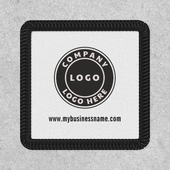 Add Company Logo Business Website Address Patch (Front)