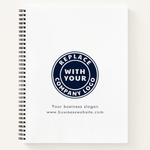 Add Company Logo DIY Business Branded Promotional Notebook
