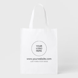 Add Company Logo Elegant Website Template Grocery Bag